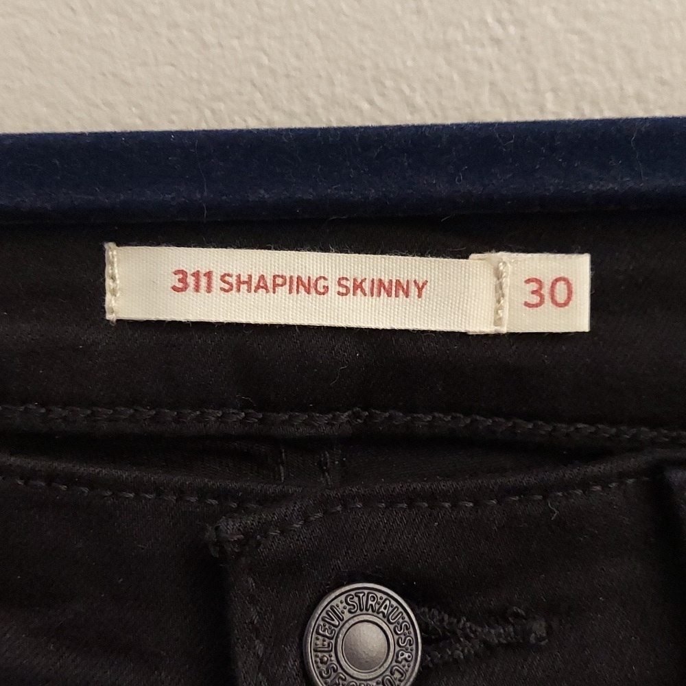 LEVIS Black 311 Shaping Sculp Skinny Jeans sz 30 NWT - Picture 6 of 15